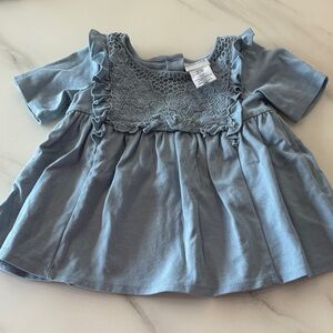 Rachel Zoe Blue Ruffle Kids Dress